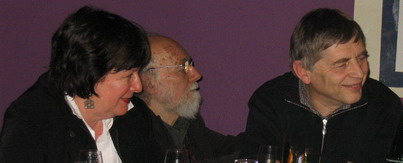 Patricia Nolan, Lambert Schlechter et Michel Fréard - instigateur des Dithyrambes - KulturFabrik Luxembourg 2008